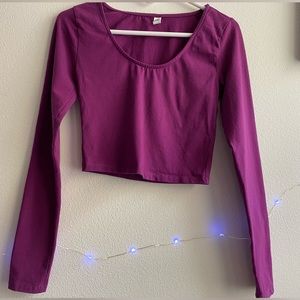 Crop top in bright purple - excellent condition